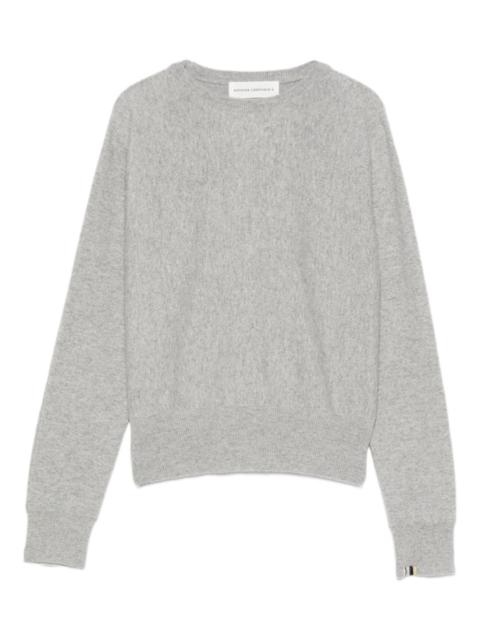 crew-neck cashmere-blend sweater