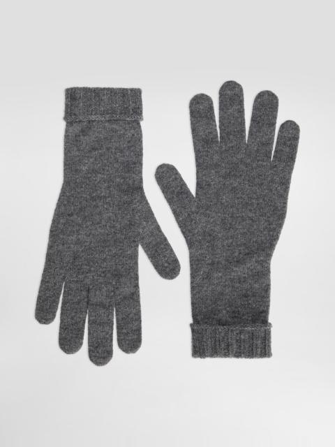 Cashmere knit gloves