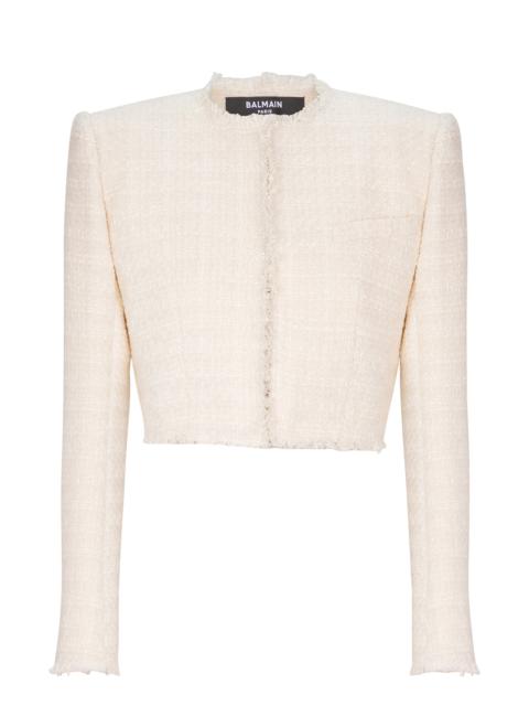Spencer Crop Jacket - Blanc