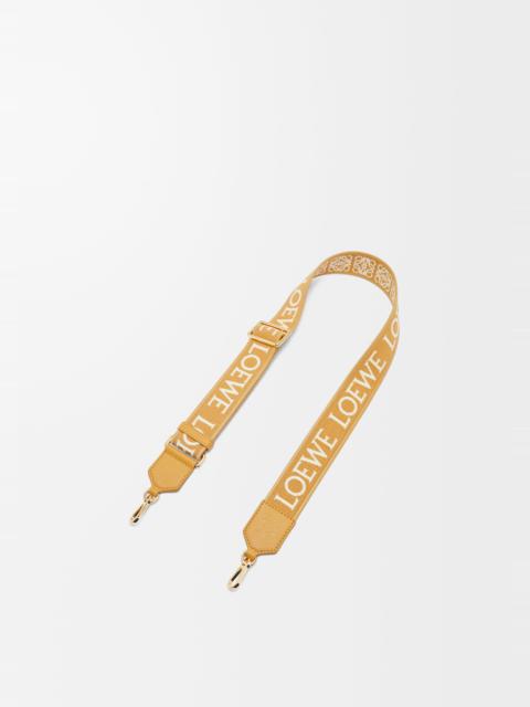 Anagram strap in jacquard and calfskin