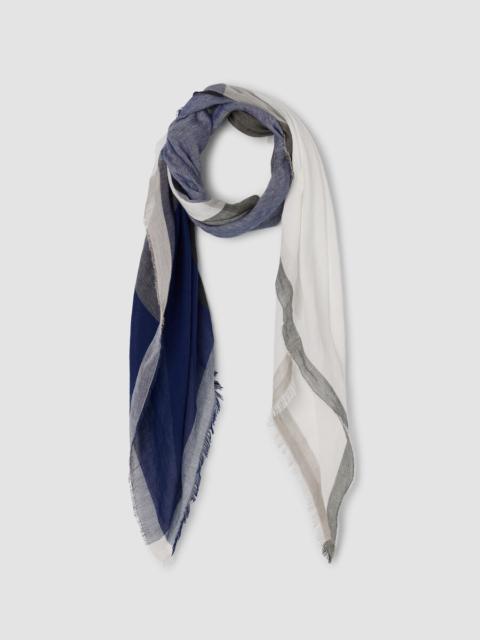 Organic Linen Cotton Check Scarf