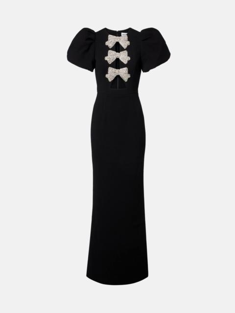 Violetta bow-detail gown