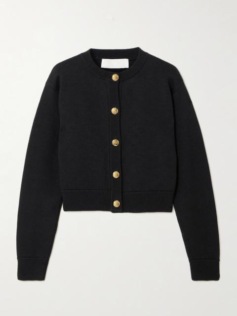 Deborah Cropped Wool Cardigan