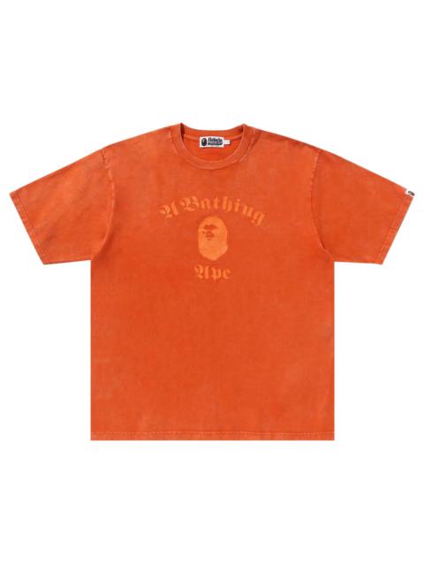 BAPE A Bathing Ape Overdye Relaxed Fit Tee 'Orange'