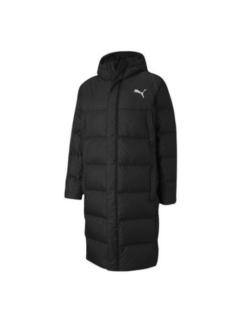 PUMA Long Oversized Down Jacket 'Black White' 585403-01