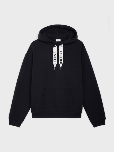 CELINE LOOSE HOODIE IN COTTON FLEECE