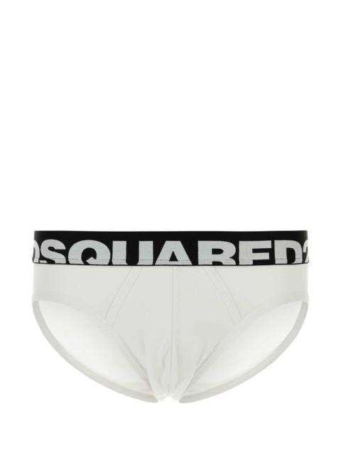 Dsquared2 Stretch Cotton Brief — White