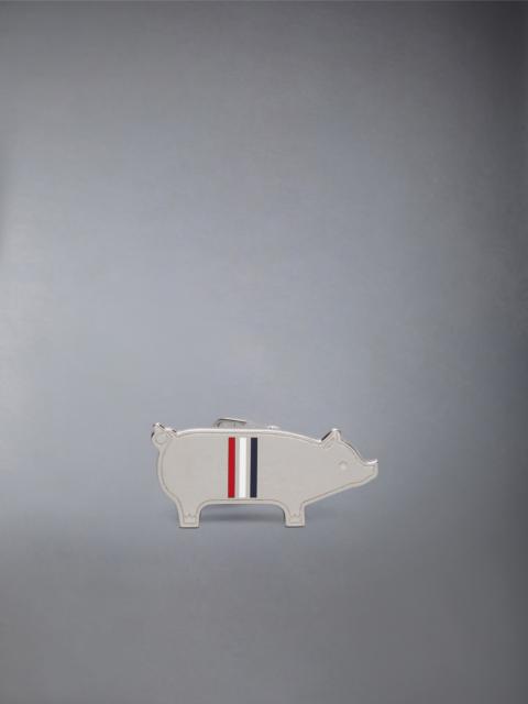 STERLING SILVER PIG TIE BAR