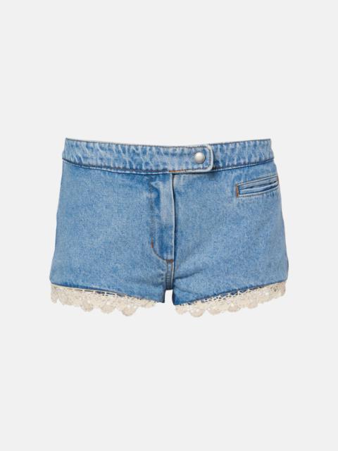 Denim shorts