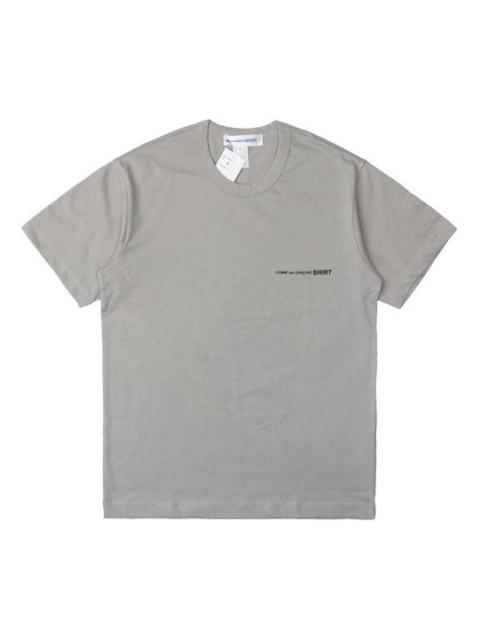 COMME des GARCONS Little Logo Applique Cotton Short-sleeve Tee 'Grey' S28119-2