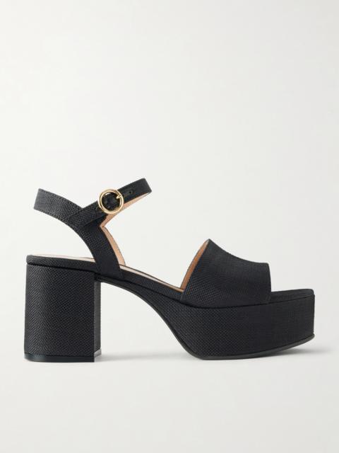Carol 35 Raffia Platform Sandals
