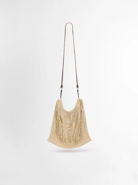 LARGE CROSSBODY FILT NET SHOPPING BAG