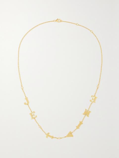 Je T'aime 9-karat Gold Diamond Necklace