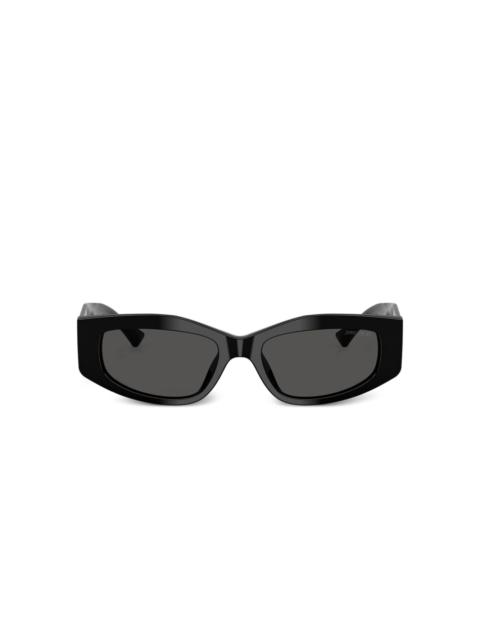 geometric-frame sunglasses