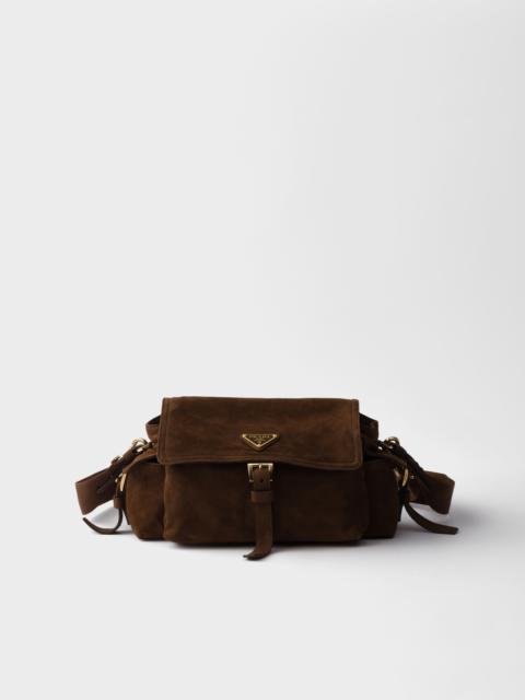 Prada Explore medium suede shoulder bag