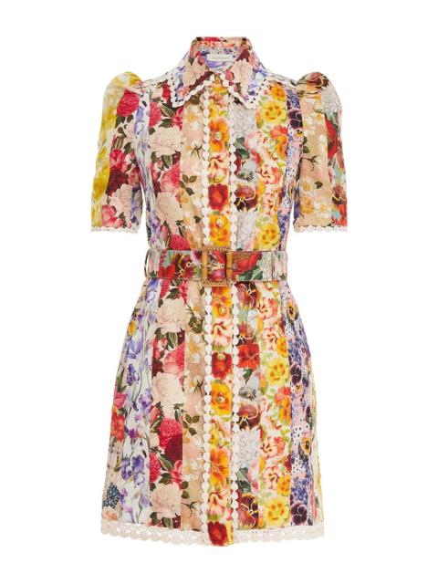 WONDERLAND FLORAL SHIRT DRESS