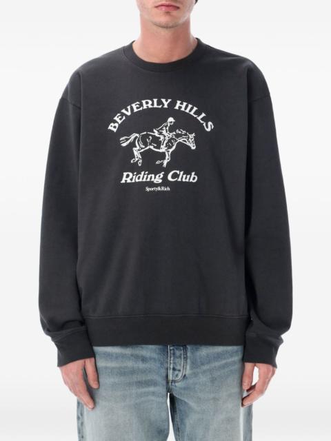 riding club crew-neck sweatshirt