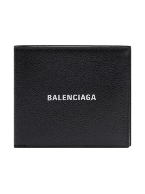 Balenciaga Cash Square Folded Coin Wallet Black/White