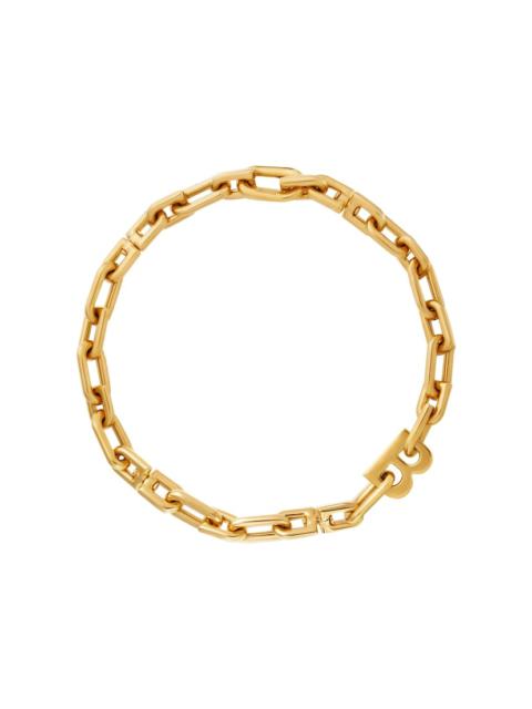 b chain thin necklace