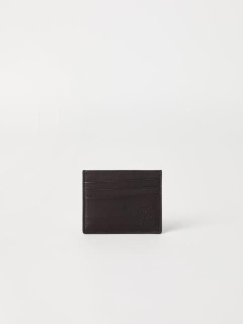 Smooth calfskin card holder
