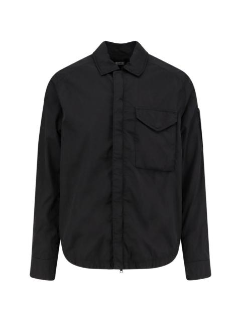 long-sleeve patch-pocket shirt
