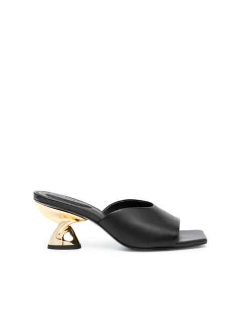 Nixxi twist leather mules