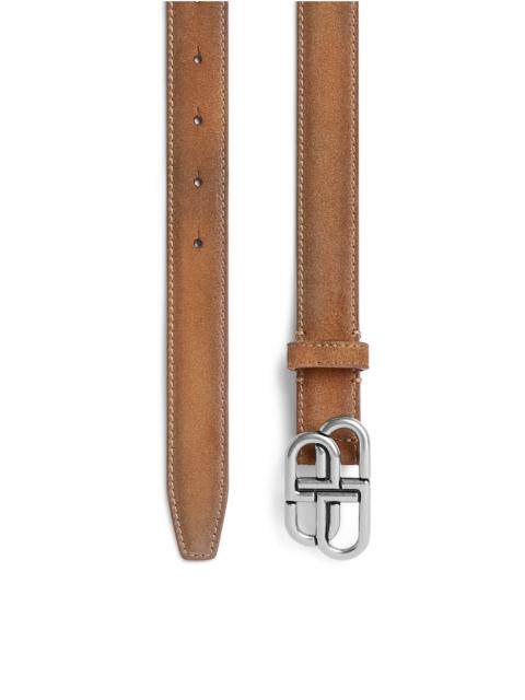 Women's Bb Thin Belt in Camel