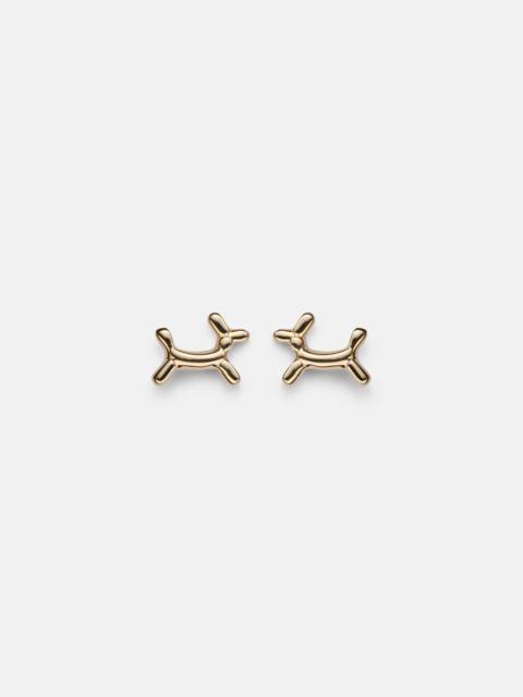 Balloon Dog 14kt gold earrings