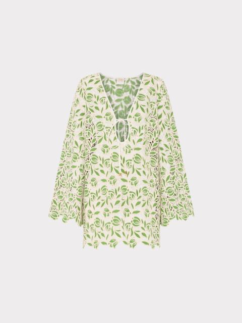 Green Leaf Lace Cover-Up