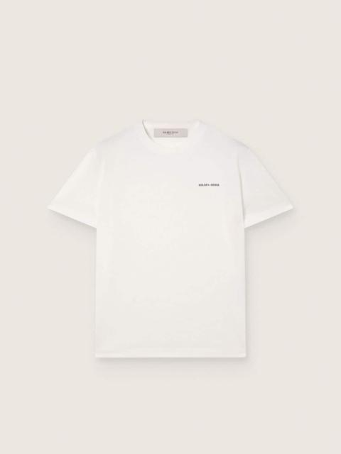 Men's T-shirt in vintage white cotton jersey