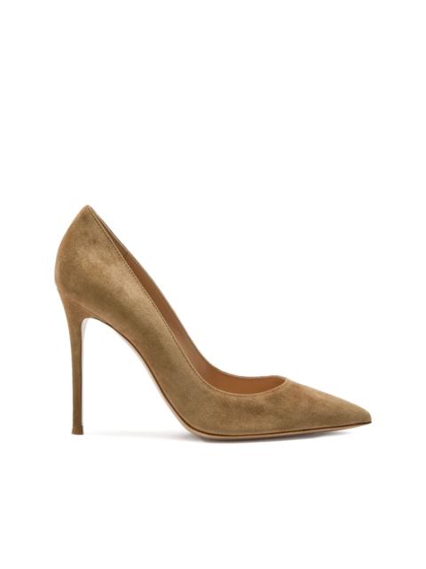 105mm suede pointed pumps