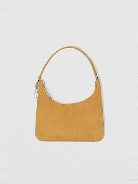 Rhea Cumin Kid Suede Leather Shoulder Bag