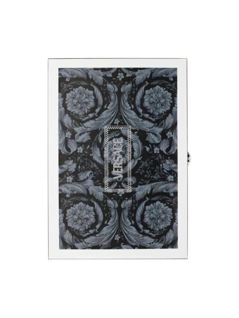 Black & Blue Barocco Backgammon Set