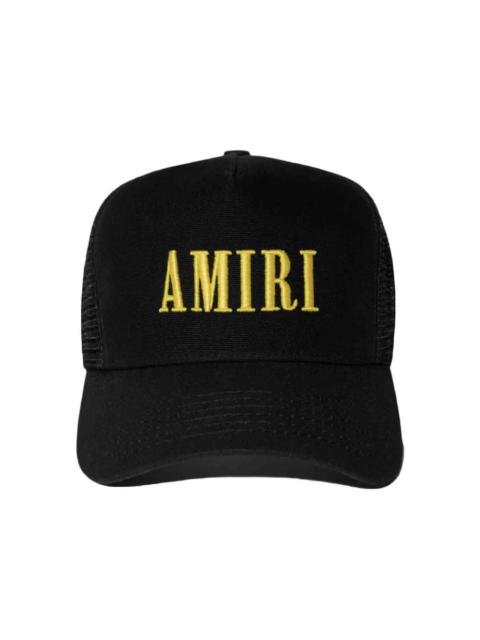 AMIRI Core Logo Trucker Hat Black/Yellow