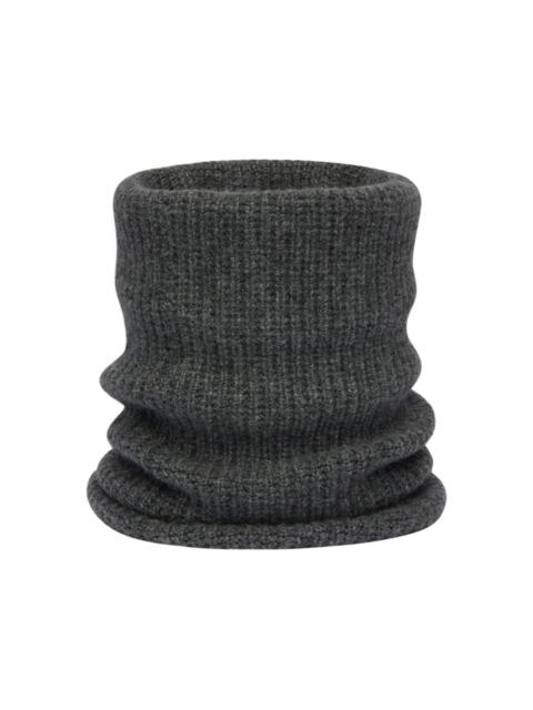 ribbed knit neck warmer