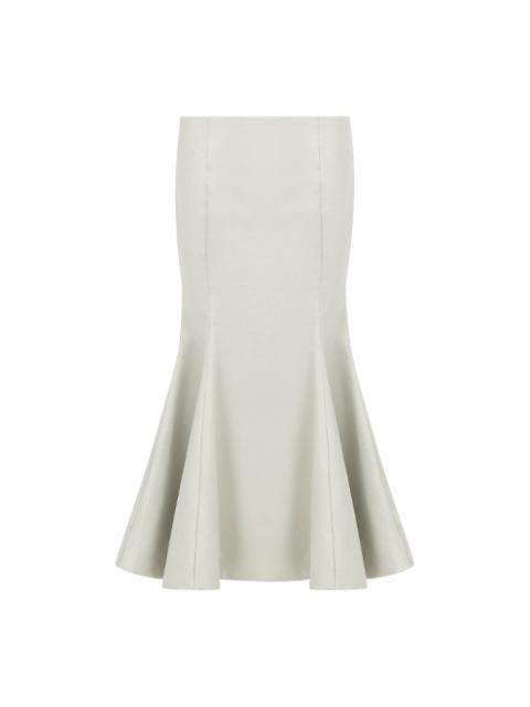 BURGEON SKIRT IVORY SATEEN