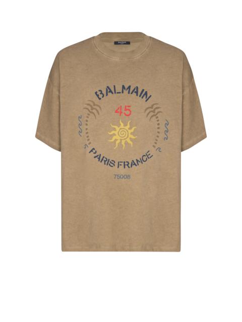 T-shirt with Balmain Club print