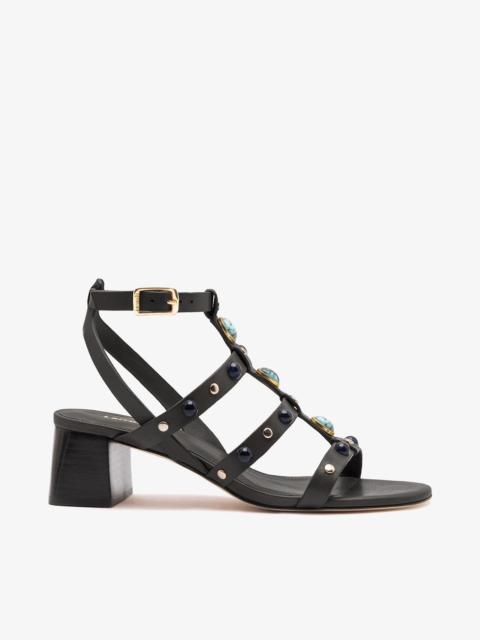 Amalfi Sandal Black Leather