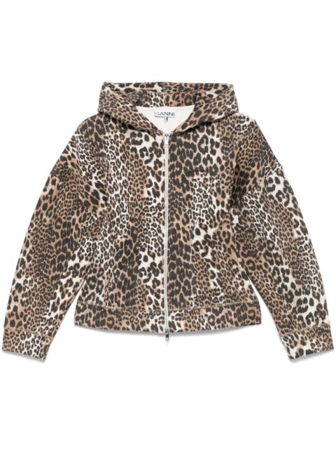 leopard-print hoodie