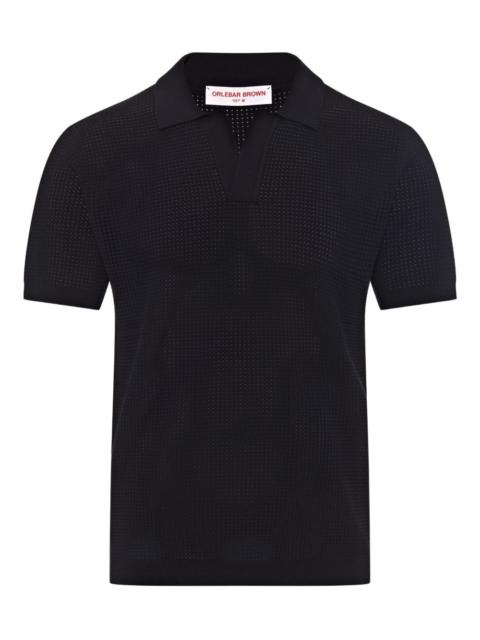 V-neck polo shirt
