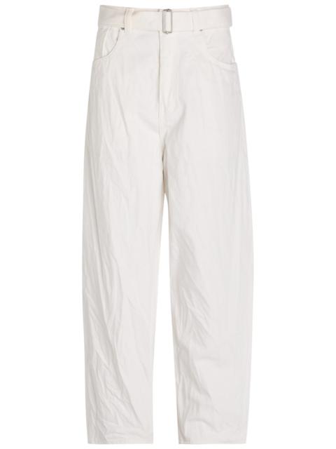 Studio Nicholson Cahun Belted Tapered-leg Jeans