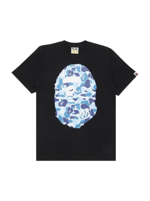 BAPE ABC Camo Big Ape Head Tee 'Black/Blue'