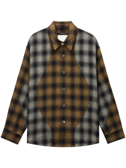 tartan-pattern shirt