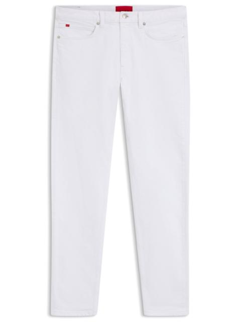 EXTRA-SLIM-FIT JEANS IN WHITE COMFORT-STRETCH DENIM