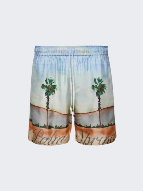 X The Webster Silk Dinosaur Shorts Multicolor