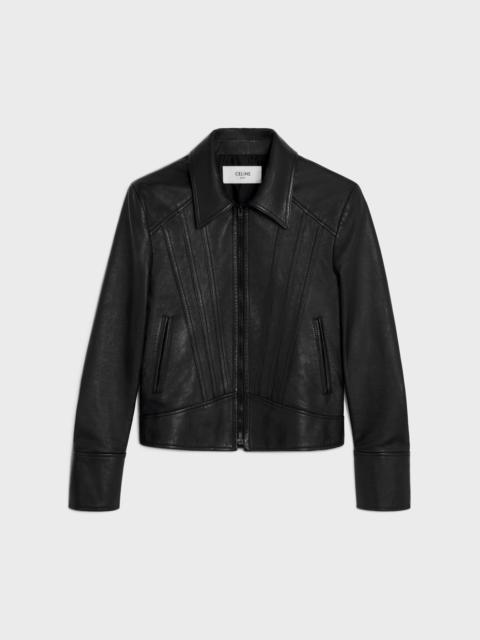 CELINE straight blouson jacket in soft lambskin | REVERSIBLE