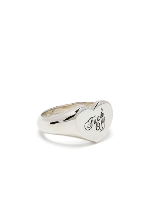 Warm Welcome heart-shaped ring