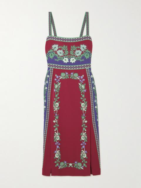 Buy Me A Martini Floral-print Stretch-crepe Midi Dress