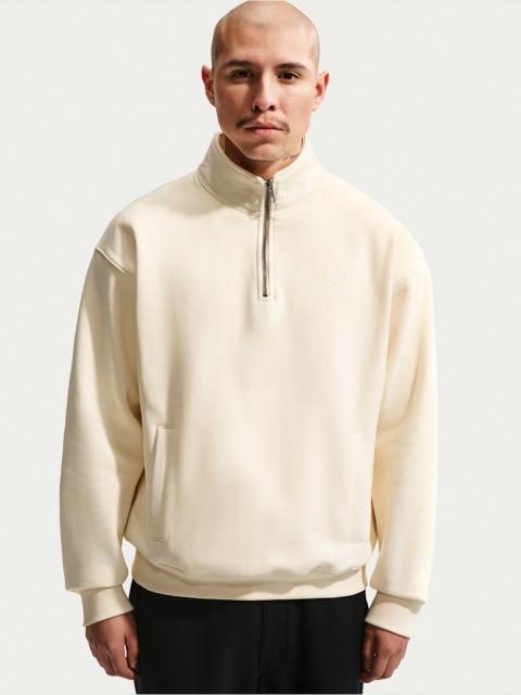 Nike Solo Swoosh Men's Fleece Quarter-Zip Top