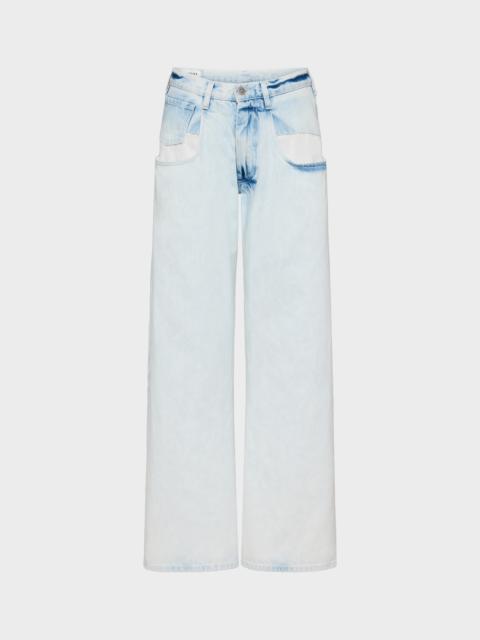Bleached Straight-Leg Jeans